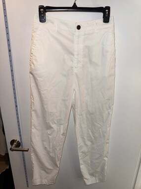 Mason's Birkin High-Waist Chino Pants White Size IT 40 US 4